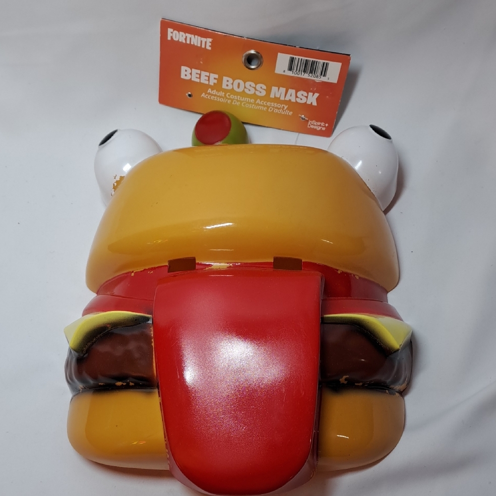 Fortnite Beef Boss Mask - Red and Yellow